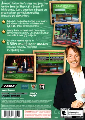 Are You Smarter Than a 5th Grader - Make the Grade box cover back